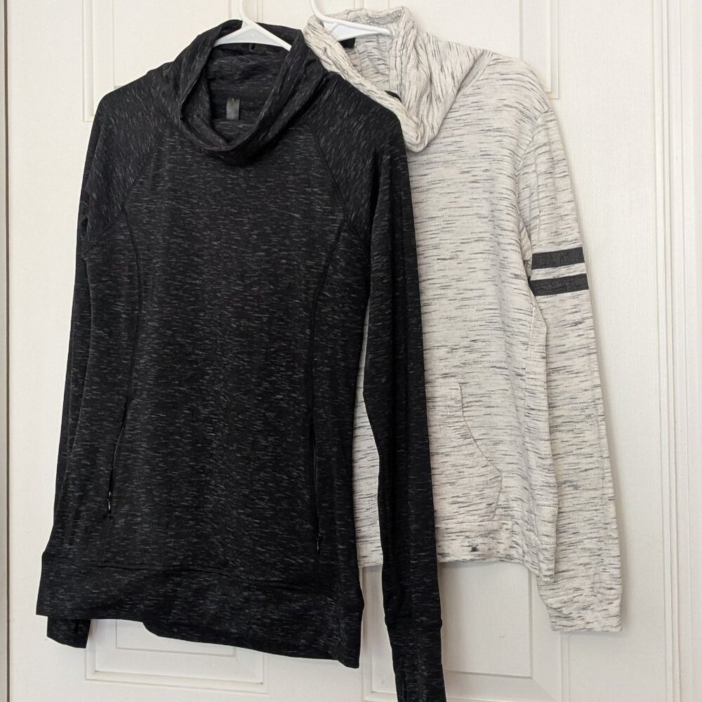 Set 2 Hoodie & Sweatshirts Kyodan and On Fire Size S/M Black Gray